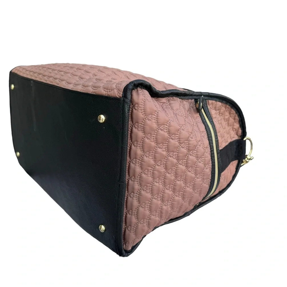 Betsy Johnson Quilted Travel Baby Duffle Bag